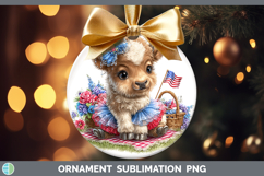 GorgeousWoodland Fourth of July Ornament design.