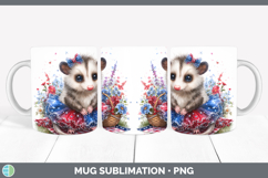 GorgeousWoodland Fourth of July Mug Wrap design.