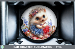 GorgeousWoodland Fourth of July Car Coaster design.