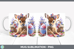 GorgeousWoodland Fourth of July Mug Wrap design.