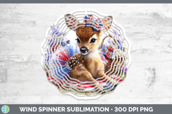 GorgeousWoodland Fourth of July Wind Spinner design.