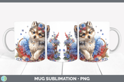 GorgeousWoodland Fourth of July Mug Wrap design.