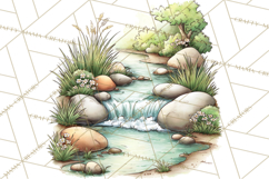 Woodland Forest Clipart PNG, Animals and Nature Elements Product Image 3