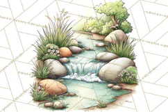 Woodland Forest Clipart PNG, Animals and Nature Elements Product Image 3