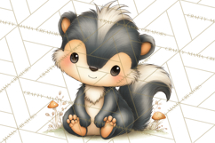 Woodland Forest Clipart PNG, Animals and Nature Elements Product Image 3