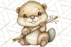 Woodland Forest Clipart PNG, Animals and Nature Elements Product Image 5