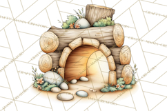 Woodland Forest Clipart PNG, Animals and Nature Elements Product Image 4