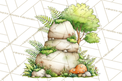Woodland Forest Clipart PNG, Animals and Nature Elements Product Image 4