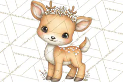 Woodland Forest Clipart PNG, Animals and Nature Elements Product Image 5