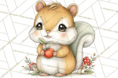 Woodland Forest Clipart PNG, Animals and Nature Elements Product Image 3