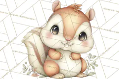 Woodland Forest Clipart PNG, Animals and Nature Elements Product Image 4