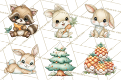 Woodland Forest Clipart PNG, Animals and Nature Elements Product Image 8