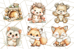 Woodland Forest Clipart PNG, Animals and Nature Elements Product Image 7