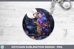 GorgeousWoodland Galaxy Keychain design.