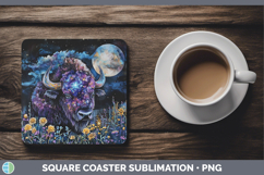 GorgeousWoodland Galaxy Square Coaster design.