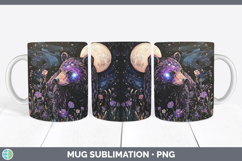 GorgeousWoodland Galaxy Mug Wrap design.