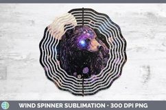 GorgeousWoodland Galaxy Wind Spinner design.