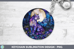 GorgeousWoodland Galaxy Keychain design.