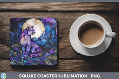 GorgeousWoodland Galaxy Square Coaster design.
