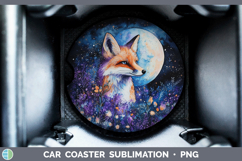 GorgeousWoodland Galaxy Car Coaster design.