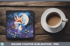 GorgeousWoodland Galaxy Square Coaster design.