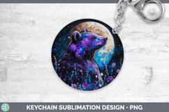 GorgeousWoodland Galaxy Keychain design.