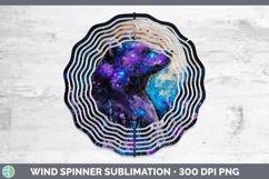 GorgeousWoodland Galaxy Wind Spinner design.