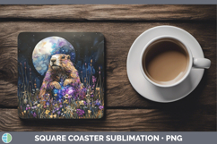 GorgeousWoodland Galaxy Square Coaster design.