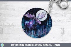 GorgeousWoodland Galaxy Keychain design.