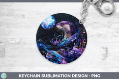 GorgeousWoodland Galaxy Keychain design.