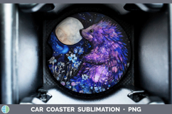 GorgeousWoodland Galaxy Car Coaster design.