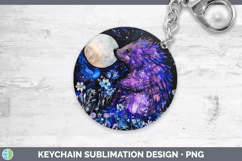 GorgeousWoodland Galaxy Keychain design.