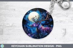 GorgeousWoodland Galaxy Keychain design.