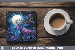 GorgeousWoodland Galaxy Square Coaster design.