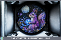 GorgeousWoodland Galaxy Car Coaster design.