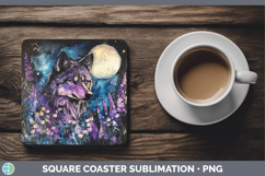 GorgeousWoodland Galaxy Square Coaster design.