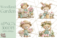 Cute Garden Animals Clipart for Spring and Summer Crafts Product Image 1