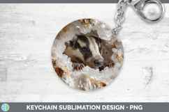 GorgeousWoodland Geode Keychain design.