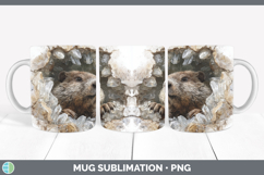 GorgeousWoodland Geode Mug Wrap design.