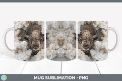 GorgeousWoodland Geode Mug Wrap design.