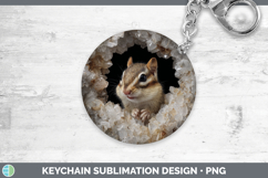 GorgeousWoodland Geode Keychain design.