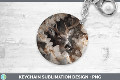 GorgeousWoodland Geode Keychain design.