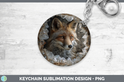 GorgeousWoodland Geode Keychain design.