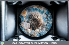 GorgeousWoodland Geode Car Coaster design.