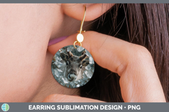 GorgeousWoodland Geode Round Earrings design.