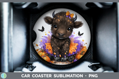 GorgeousWoodland Halloween Car Coaster design.
