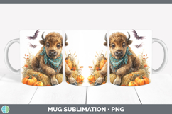 GorgeousWoodland Halloween Mug Wrap design.