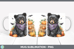 GorgeousWoodland Halloween Mug Wrap design.