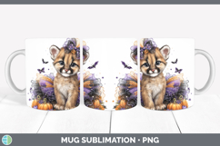 GorgeousWoodland Halloween Mug Wrap design.