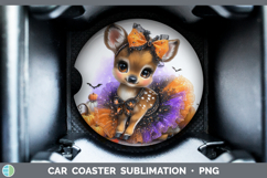 GorgeousWoodland Halloween Car Coaster design.